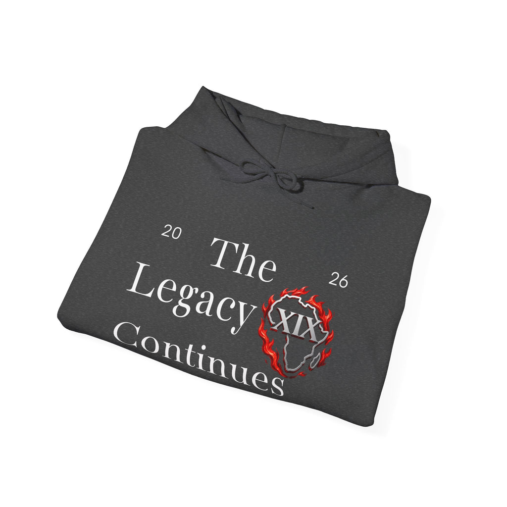 Hoodie — Flaming Heart Outline Chest Graphic (XXL)