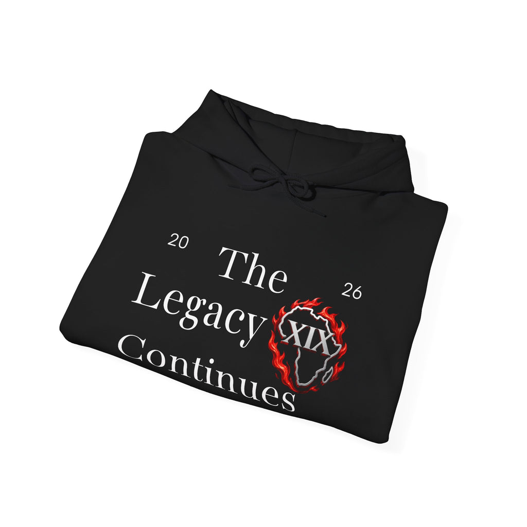 Hoodie — Flaming Heart Outline Chest Graphic (XXL)