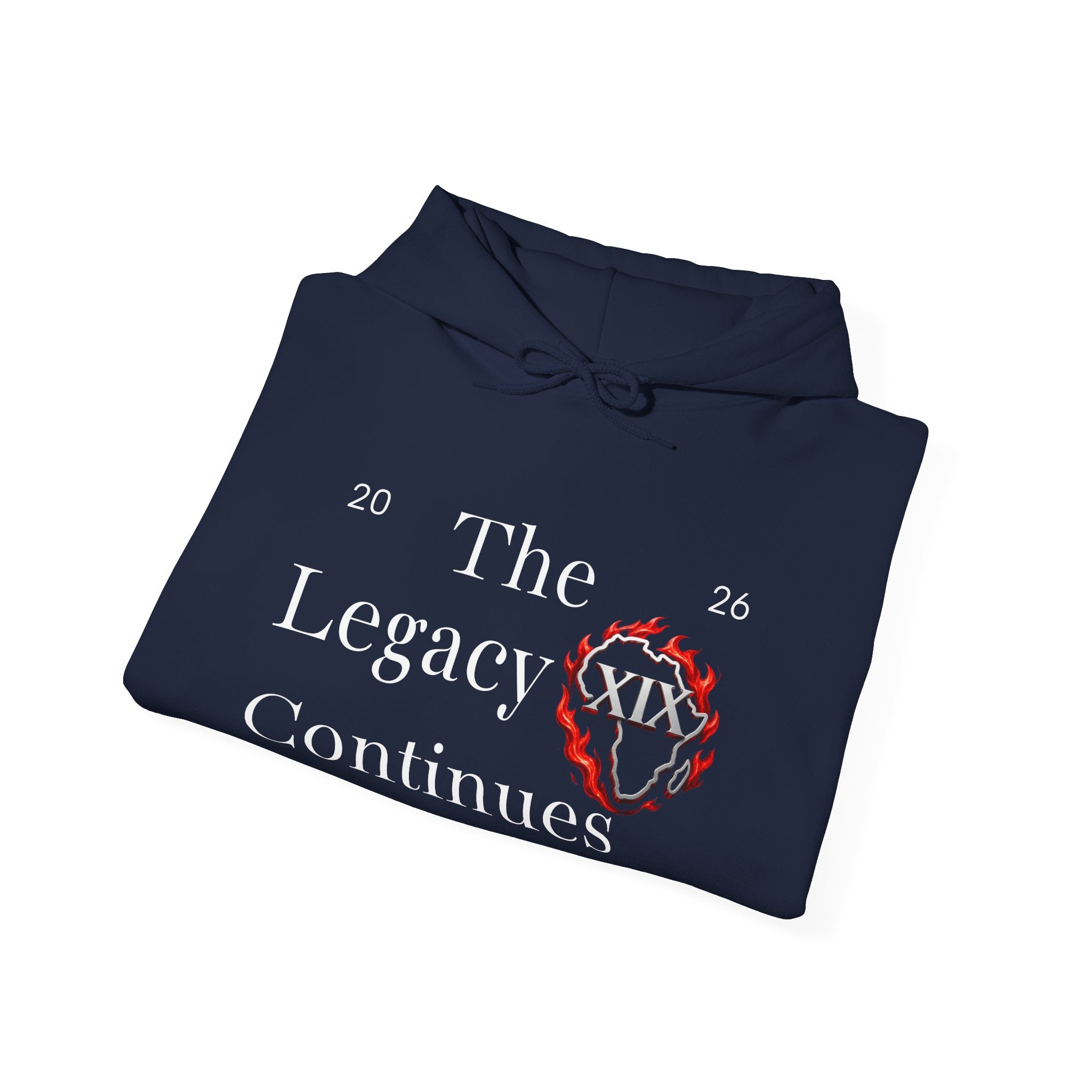 Hoodie — Flaming Heart Outline Chest Graphic (XXL)