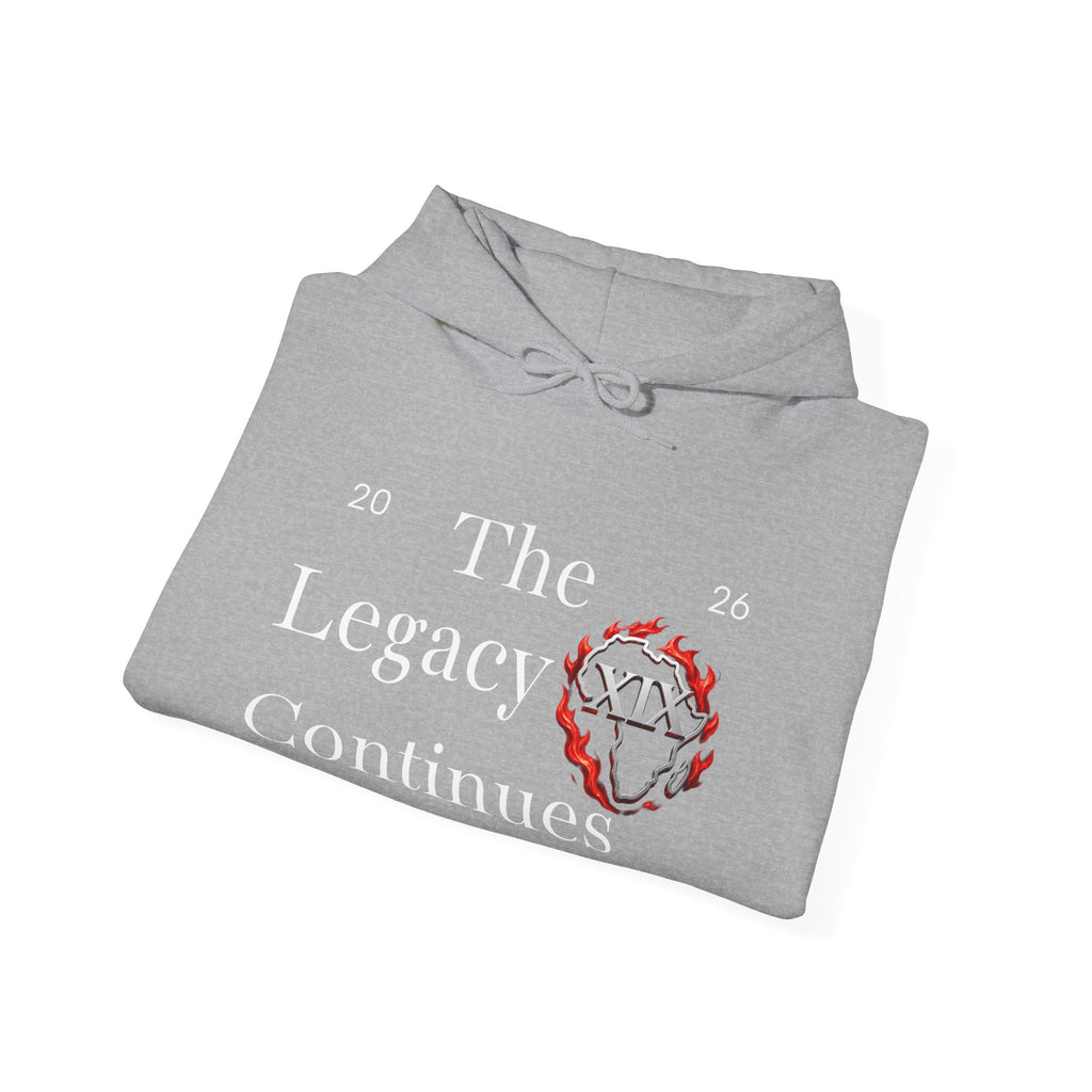 Hoodie — Flaming Heart Outline Chest Graphic (XXL)