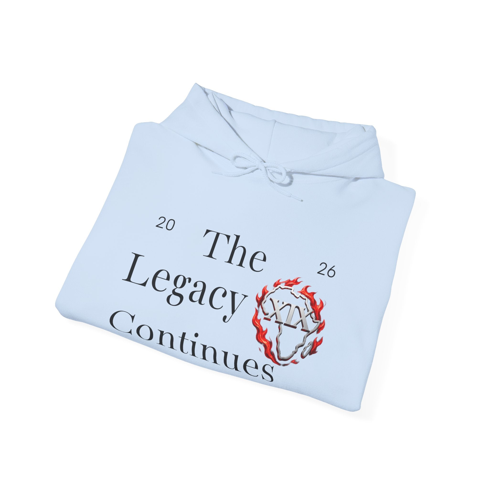 Hoodie — Flaming Heart Outline Chest Graphic (XXL)