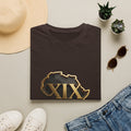 T-Shirt — Flaming Roman Numerals XIX Skull Graphic