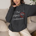 Hoodie — Flaming Heart Outline Chest Graphic (XXL)