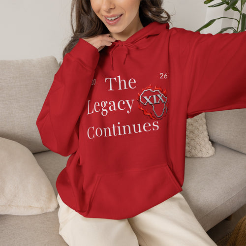 Hoodie — Flaming Heart Outline Chest Graphic (XXL)